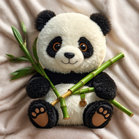 Nouveauté Peluche personnalisée Panda Jouets Mignon Doux Lapin Ours Animaux en peluche PP Rempli Peluches Cadeaux d'anniversaire pour les enfants