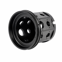 Boîtier de réducteur de joint de robot CNC personnalisé en aluminium, coque d'entraînement harmonique anodisée noire, usine OEM