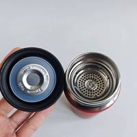 Bouteille d'eau isotherme portable en acier inoxydable 304 à double paroi, anti-fuite, pour adultes, usage domestique et extérieur, avec affichage de la température