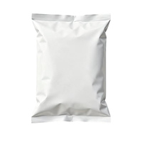 Matte witte gemetalliseerde hersluitbare kussenvormige zakjes voor gemengde noten, gedroogd fruit, kleine verpakkingen, op maat bedrukt, groothandel zakken