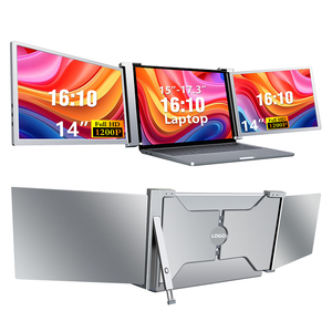 2024 fopo nuovo modello monitor lcd da 14 pollici 3 in 1 computer portatile schermo extender monitor display plug and play schermo duplicato - Product Image 1