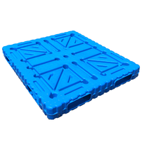 Palettes Euro standard en plastique, palettes d'entrepôt renforcées avec tubes en acier, plateau pour chariot élévateur 4 directions, pour rayonnages d'entrepôt, expédition de marchandises en vrac