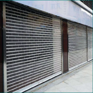 Persiana de policarbonato transparente de aluminio con vista completa, persiana enrollable de cristal automática, puerta de garaje transparente - Product Image 3