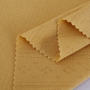 Tessuto Jacquard in maglia Pointelle in maglia di Nylon in fibra di bambù 150gsm ecologico per abbigliamento ragazzo/ragazza per camicie - Product Image 4