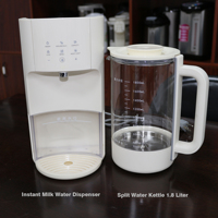 Dispensador de Agua Caliente Automático Multifunción de 800W y 1.8L, Hervidor Eléctrico con Función de Mantener Caliente, Preparador de Leche de Fórmula, Instalación Gratuita