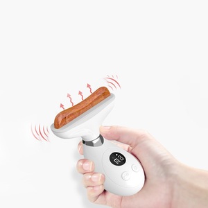 USB Rechargeable ABS+Silicone Gua Sha Board Head <b>Massage</b> Area Lymphatic Drainage Meridian <b>Massage</b> Tool White CE ROHS FCC - Product Image 3