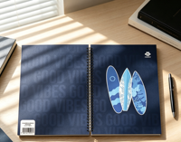 Carnet de notes de luxe personnalisé avec logo, couverture souple spirale, format A4, papier offset 70 g/m², cahier d'exercices, cadeau d'entreprise exécutif