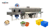 Continue fruit- en groentekratten reinigings- en wasmachine met droogfunctie
