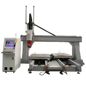 เครื่องเจาะไม้ CNC แบบแกน5แกน X Y Z เครื่องแกะสลักไม้สำหรับแกะสลัก