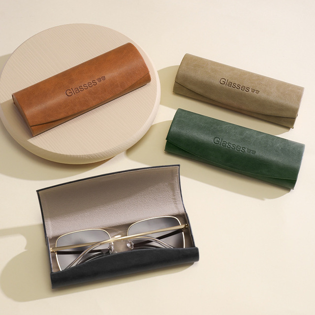 In-stock High-End Myopia Glasses Case Large-Frame Pressure-Resistant Can Print Logo Solid Pattern Hard Premium Feel
