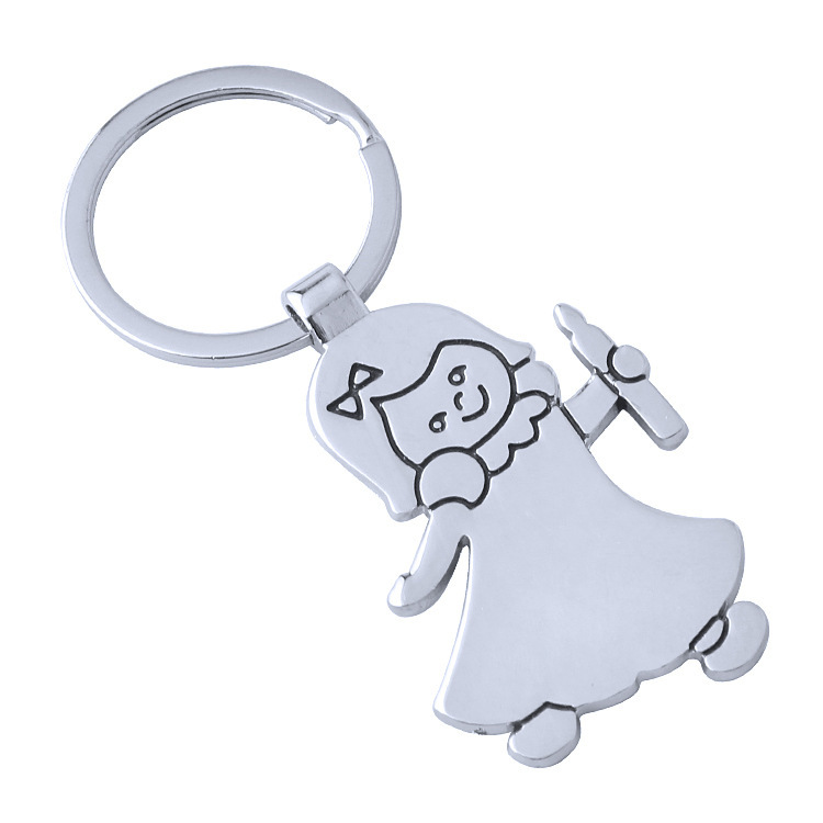 Porte-clés figurine d'ange créatif avec personnages de dessin animé planar, pendentif, nouvelle collection, vente directe