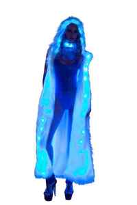 เสื้อโ<span class=keywords><strong>ค</strong></span>้ทแขนกุดยาว<span class=keywords><strong>ส</strong></span>ำหรับผู้หญิงปรับแต่งได้มีฮู้ดขนสัตว์เทียมเรืองแสงมีรีโมท<span class=keywords><strong>ค</strong></span>อนโทรลบลูทูธสำหรับงานปา<span class=keywords><strong>ร์</strong></span>ตี้กลางคืน - Product Image 3