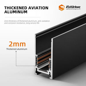 Éclairage sur rail magnétique 48V Spot à DEL suspendu encastré en surface Système d'éclairage sur rail magnétique sur rail magnétique - Product Image 3