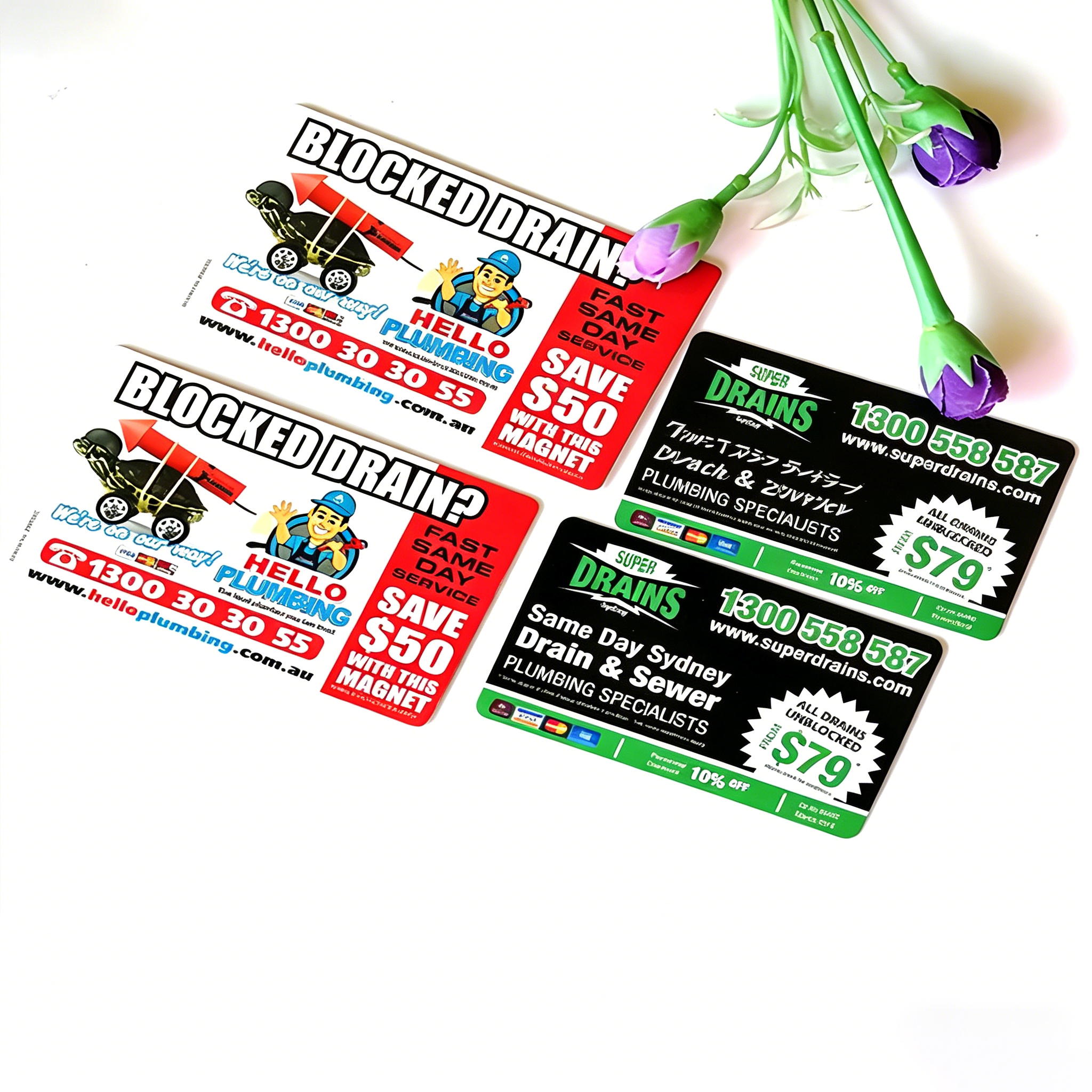 Business Name Advertising Card Fridge Magnet Customomized Logo Refrigerator Magnetic Sticker Promotional Gifts