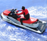 Jet ski Hison Leisure 1400cc, bateau à moteur unique de fabrication chinoise, bateau rapide avec moteur 4 temps, construction en fibre de verre
