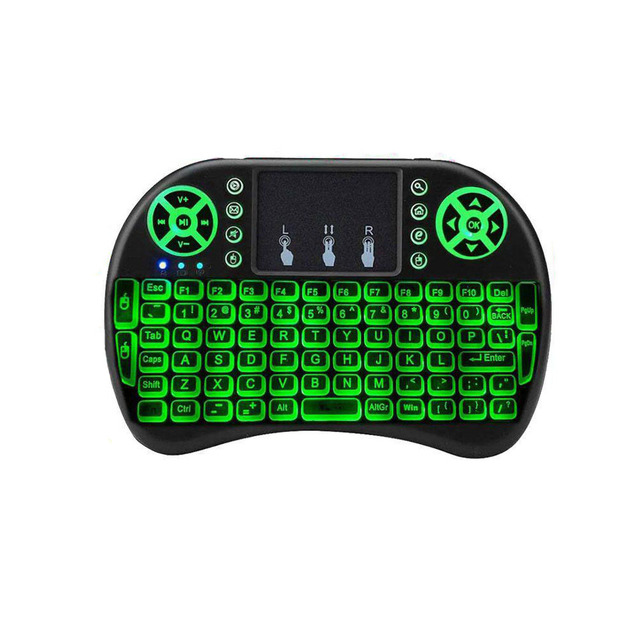 I8 Flying Mouse Keyboard Lithium Battery Three Color Backlight Seven Color Light Set Top Box TV Smart Remote Control 2.4G