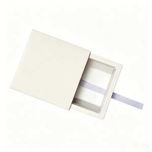 Premium Square Drawer Jewellery Packaging Set With Cardboard PVC Structure Perfect For Wedding Favors Jewelry Display Gifting - Product Image 1