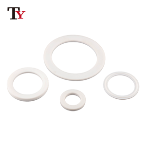 Pièces de valve à bride en PTFE haute température sur mesure, assise de vanne à boisseau sphérique, rondelle plate et composants d'étanchéité pour <span class=keywords><strong>pompe</strong></span> - Product Image 2