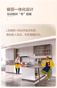 Ensemble de meubles de cuisine modulaire en PVC blanc de luxe moderne SANTOPOVA, fourni par l'usine, design de meubles en HDF, panneau mélaminé, marbre - Product Image 6