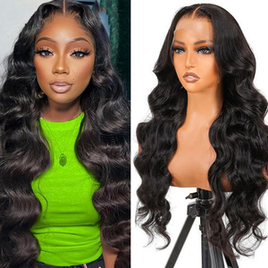 Nguyên liệu Ấn Độ tóc HD ren phía trước tóc giả, Trinh Nữ lớp biểu bì phù hợp 100% glueless đầy đủ ren tóc giả tóc con người, ren phía trước tóc giả cho phụ nữ da đen - Product Image 3