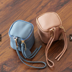 Bolsa cuadrada de cuero con cremallera para joyas, bolsa de mano para lápiz labial, monedero pequeño, caja compacta para guardar cosméticos - Product Image 2