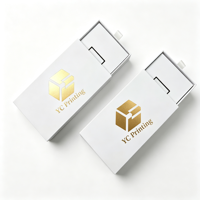 Boîte cadeau tiroir personnalisée avec logo, en carton rigide recyclable et pelliculage mat, pour sweats à capuche, t-shirts et vêtements