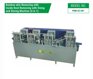 Máquina para Despulpar Bambú con Eliminación de Nudos Internos, Alineación y Corte (4 en 1) de la India - Product Image 4