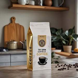 Custom Resealable Flat Bottom Side Gusset Stand Coffee Zipper Pouch Coffee Bean Packaging <b>Bags</b> Valve Moisture for Pet Food - Product Image 3