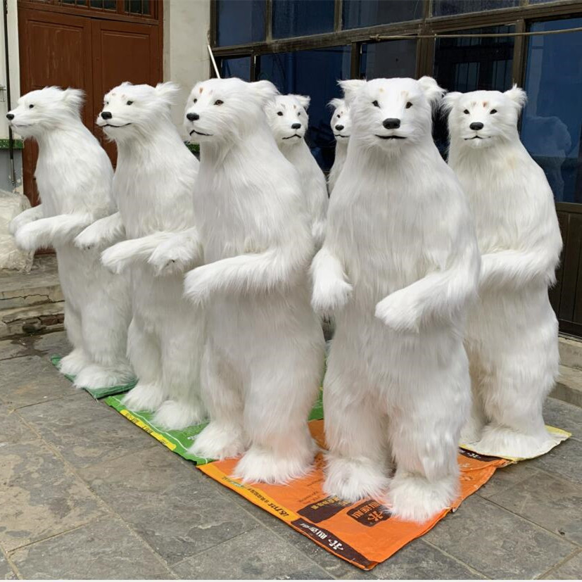 Ice King Bear Large 15 Inch Polar Bear Stuffed Animal - Realistic White Plush Toy For Kids & Gifts