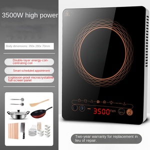 Plaque chauffante électrique 1200W avec boîtier en acier inoxydable et contrôle de température réglable pour usage domestique 220V - Product Image 4