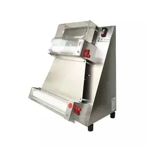 Máquina de prensa de pizza automática máquina de prensa de bolas de masa Roti máquina de rodillos de pizza laminadora de masa de Pizza