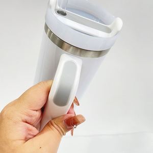 <b>Double</b> <b>Walled</b> Stainless Steel H2.0 40oz Blank Sublimation Glossy White Bottle Tumbler Cups <b>Mugs</b> - Product Image 4