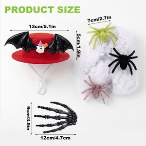 Garden Yard Statue Party Decor 23 Inch Iridescent Bat Wing Hat Stretch <b>Spider</b> Web Halloween Porch Goose Outfit - Product Image 2