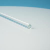 Lentille transparente de tige de guide de lumière en verre optique résistant à la température de Borosilicate élevé de forme personnalisée d'usine pour laboratoire