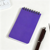 Carnet de notes portable A7 à spirale avec couverture en PP – Journal de poche de haute qualité – Idéal comme cadeau