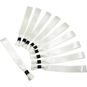 สายรัดข้อมือซิลิโคน/โพลีเอสเตอร์แบบริบบิ้น ปี 2024 แบบสั่งทำพิเศษ ปิดล็อคได้ เป็นมิตรกับสิ่งแวดล้อม ใช้ครั้งเดียวสำหรับงานเทศกาลและกิจกรรมส่งเสริมการขาย - Product Image 3