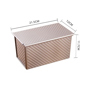 Stampi per pane con coperchio in acciaio al carbonio antiaderente, teglie per toast e pane fatto in casa, ideali per sandwich e pane a lievitazione naturale - Product Image 2