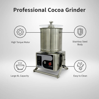 Moulin à pierres tout-en-un 34L pour le broyage et le raffinage des fèves de cacao, machine de fabrication de chocolat de qualité supérieure Bean-to-Bar