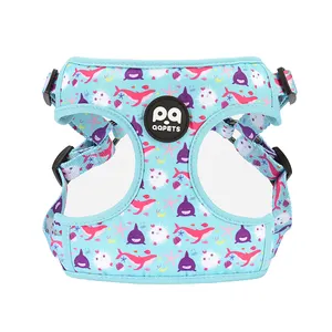 QQPETS New Dog Harness Adjustable Custom Design Soft Nylon Padded Breathable Pet Classic Strap Dog Vest Harness 2024