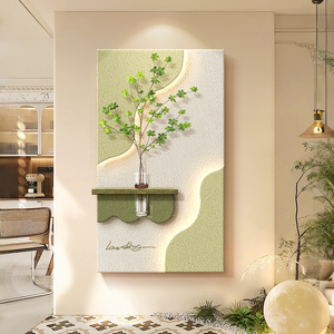 Porche <span class=keywords><strong>Peinture</strong></span> Décorative <span class=keywords><strong>Simulation</strong></span> Hydroponique Plante Verte <span class=keywords><strong>Peinture</strong></span> De Grès En Trois Dimensions Lumière LED <span class=keywords><strong>Peinture</strong></span> Mur Art - Product Image 5
