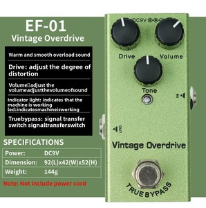 Mini-E-Gitarren-Effekt pedal Zehn Effekte Metall Hot Item Cross-Border Analog Delay Equalizer Distortion Overdrive Fuzz - Product Image 1