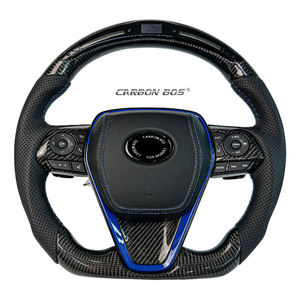 Volante Deportivo de Fibra de Carbono Negra Real para <span class=keywords><strong>Toyota</strong></span> Camry Rav4 Corolla 8.ª Generación 2012 2016 2018 <span class=keywords><strong>2022</strong></span> con LED de Alta Calidad - Product Image 2