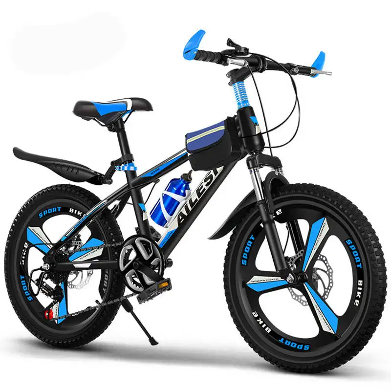 Nouveau vélo bleu clair de 16 pouces pour enfants de 5 à 8 enfants sports de plein air et types de pédales régulières pour enfants