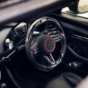 พวงมาลัยหนังแท้สำหรับมาสด้า3 6 CX4พวงมาลัย <span class=keywords><strong>CX8</strong></span> CX5 LED CX50 CX90 2019 2020 2021 - Product Image 6