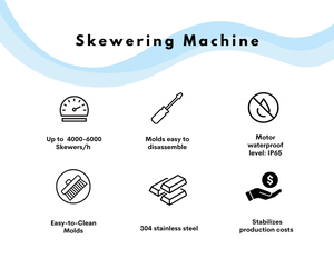 Máquina <span class=keywords><strong>de</strong></span> pinchos resistente al agua a precio <span class=keywords><strong>de</strong></span> fábrica, máquina para hacer kebab, <span class=keywords><strong>pincho</strong></span> <span class=keywords><strong>de</strong></span> barbacoa Yakitori para una producción más rápida - Product Image 4