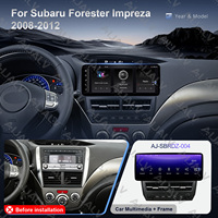 Kit de Marco para Reproductor de DVD y Audio para Auto con Pantalla Táctil de 12.3 Pulgadas para Subaru Forester Impreza 2008-2012 con CarPlay Inalámbrico y Radio para Auto