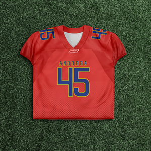 Venta al por mayor de conjuntos de camisetas de fútbol juvenil personalizado sublimación completa uniformes de fútbol americano aparejos de sarga ropa de fútbol americano - Product Image 1