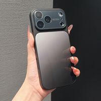 Coque de téléphone PC dégradée pour iPhone 18 Pro Max avec protection d'objectif d'appareil photo, antichoc et design fin