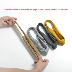 Stirnbänder für Frauen Twist Knotted Stretchy Haar bänder für Mädchen Cross Plain Headwrap Yoga Workout Vintage Haarschmuck - Product Image 3