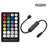 5V 30W 12V 72W 24 144W RF mini taille RGB CCT RGBW couleur unique led gradateur à distance contrôleur